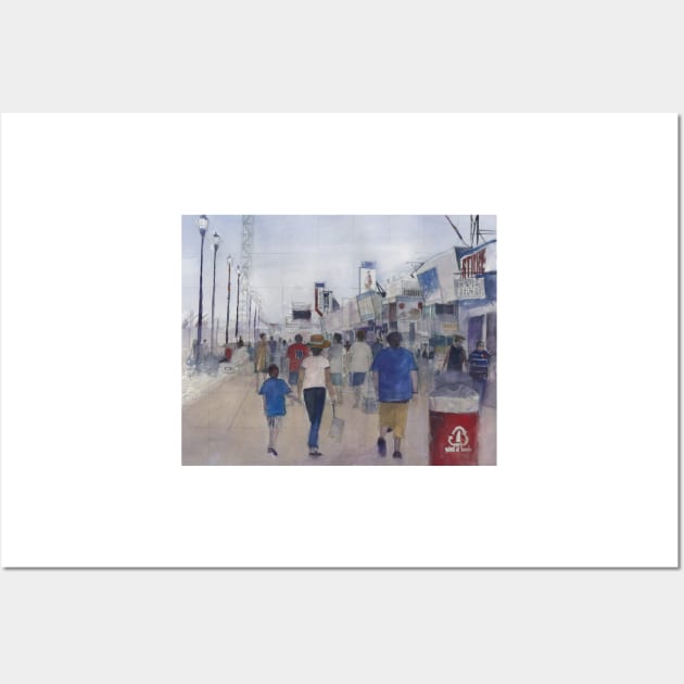 Jersey Shore, Seaside Heights - Come walk with me Wall Art by dfrdesign